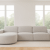 Ecksofa Cursal Round – modulares L-Sofa mit sanften Rundungen stoff Artico