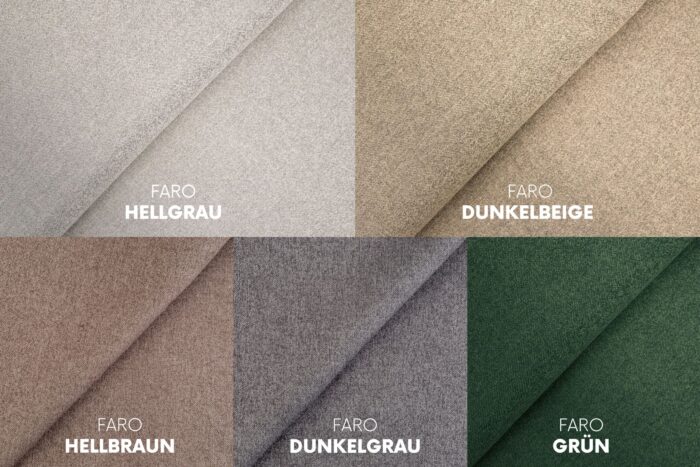 Schlafsofa NOMI mit Bettkasten und Schlaffunktion,Strukturstoff Faro