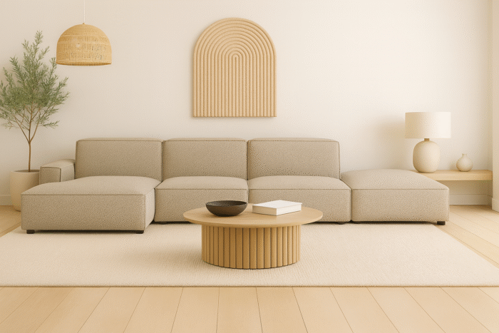 Ecksofa Cursal – modulares L-Sofa mit großzügigem Design stoff Artico