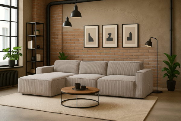 Ecksofa Cursal L-Form – modular, modern, unvergleichlich bequem stoff Poso