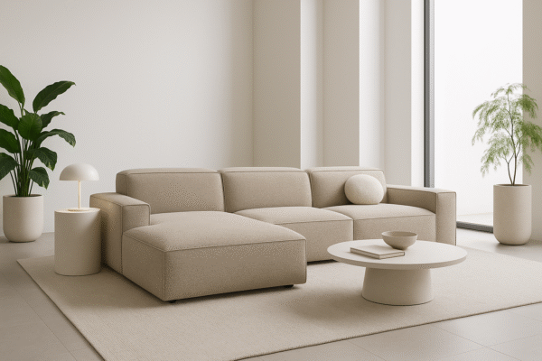 Ecksofa Cursal L-Form – modular, modern, unvergleichlich bequem stoff Artico