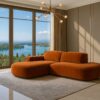 Ecksofa Cursal Atelier – modern, rund und unverwechselbar elegant stoff Salvador