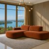 Ecksofa Cursal Atelier – modern, rund und unverwechselbar elegant stoff Salvador