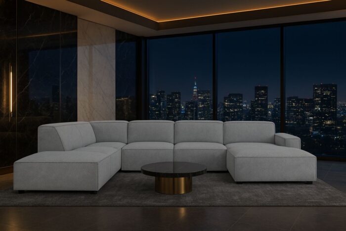 Ecksofa Cursal V – großes modulares Design für Stil und Komfort stoff Artico