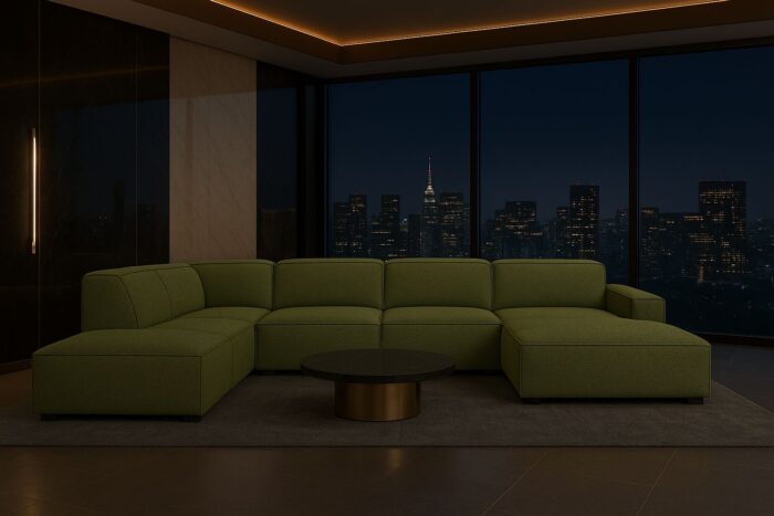 Ecksofa Cursal V – großes modulares Design für Stil und Komfort stoff Artico