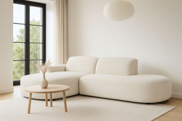 Ecksofa Cursal Atelier – modern, rund und unverwechselbar elegant stoff Artico