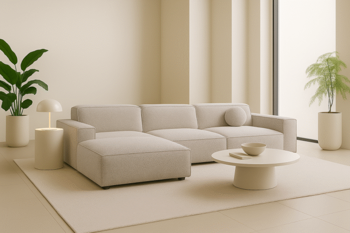 Ecksofa Cursal L-Form – modular, modern, unvergleichlich bequem stoff Artico