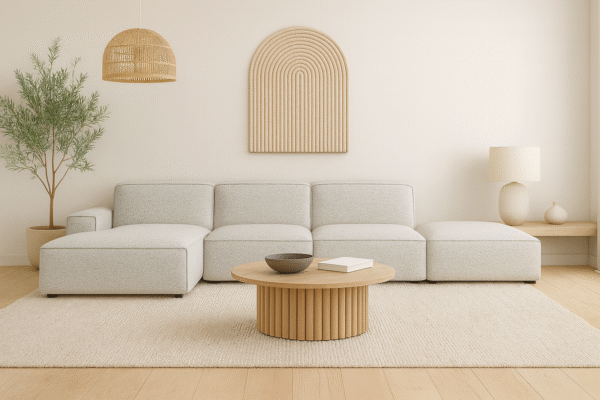 Ecksofa Cursal – modulares L-Sofa mit großzügigem Design stoff Artico