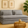Schlafsofa aus Cord Stoff Poso Olia – Kompakt, Modern, Mit Bettkasten