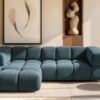 Ecksofa modernes Designsofa mit luxuriösem Strukturstoff im Stoff Puente AVERRO