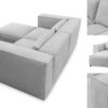 Ecksofa im Cordstoff LINCOLN modernes Premium-Design und außergewöhnlicher Komfort MODULO