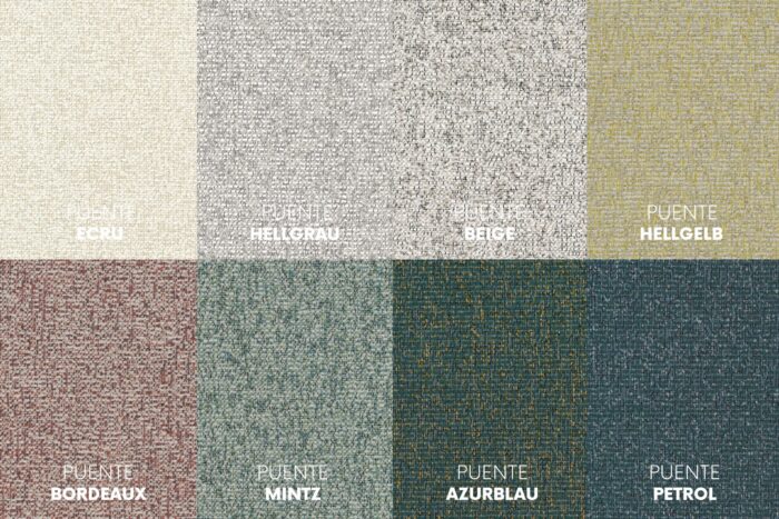 Ecksofa modernes Designsofa mit luxuriösem Strukturstoff im Stoff Puente AVERRO