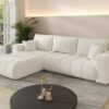 Modernes Ecksofa mit Schlaffunktion und Bettkasten Sofa L-form im Stoff WIND MILO PREMIUM