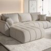 Ecksofa modernes Sofa mit Schlaffunktion und Bettkasten im Stoff WIND TOKYO PREMIUM