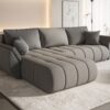 Ecksofa modernes Sofa mit Schlaffunktion und Bettkasten im Stoff WIND TOKYO PREMIUM