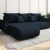 Ecksofa modernes Ecksofa mit Schlaffunktion und Bettkasten TOKYO im Stoff WIND