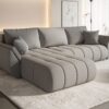 Ecksofa modernes Sofa mit Schlaffunktion und Bettkasten im Stoff WIND TOKYO PREMIUM