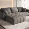 Ecksofa modernes Sofa mit Schlaffunktion und Bettkasten im Stoff WIND TOKYO PREMIUM
